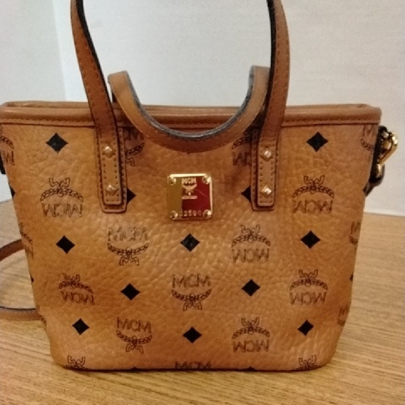 MCM Handbags - MCM Mini Anya Top Zipper Shopper Tote